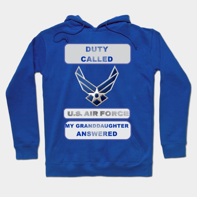 DutyCalledAirForce Granddaughter Hoodie by Cavalrysword